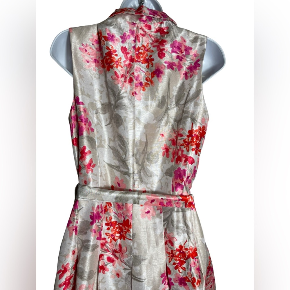 Jessica Howard dress size 10 pink and beige floral summer sleeveless dress 🩷🩷 - Picture 6 of 7